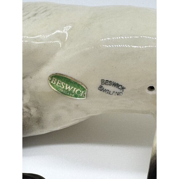 Vintage Beswick England Standing Cream Black Siamese Cat Figurine 6” - Picture 6 of 6